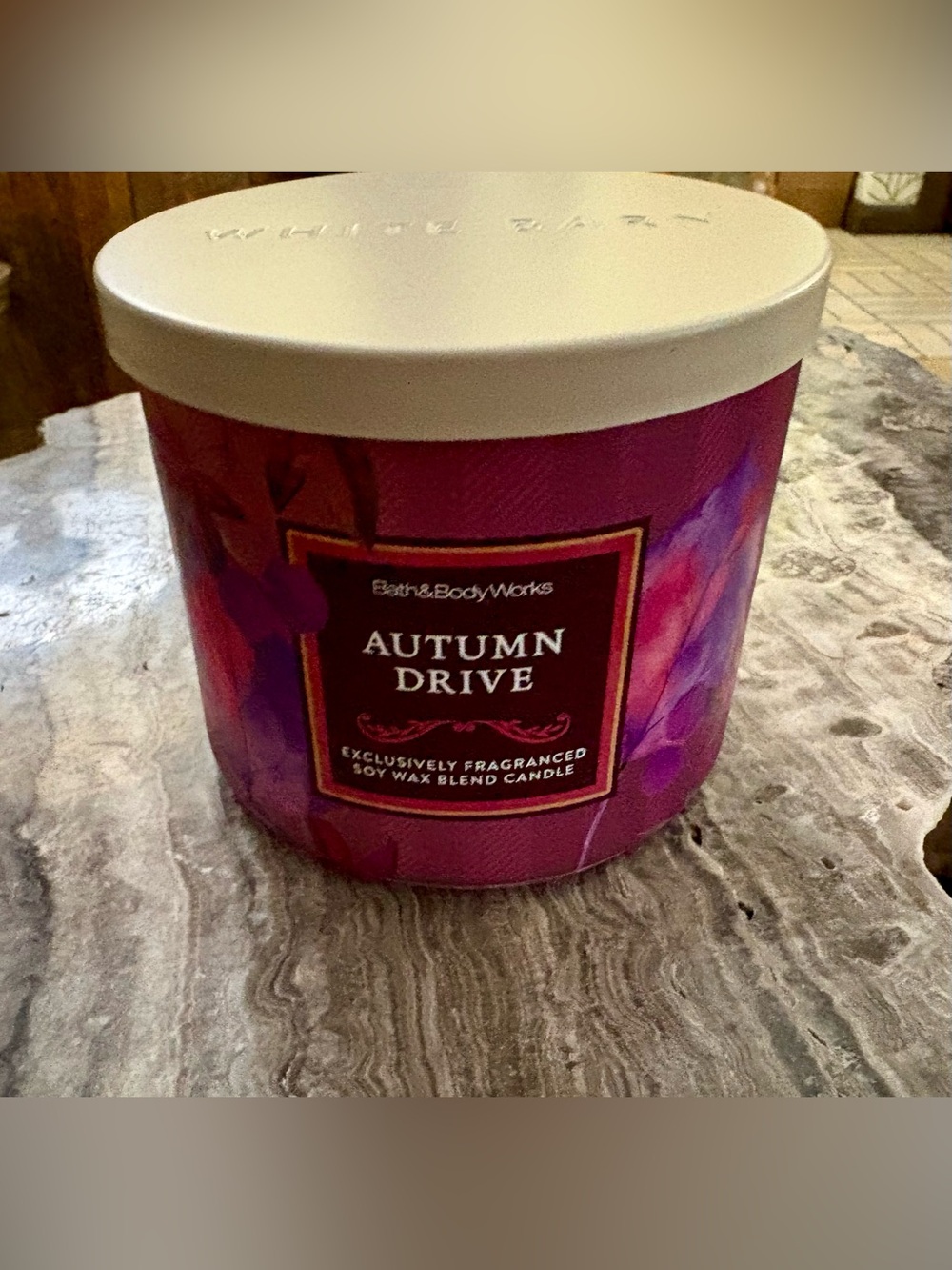 NWT Bath & Body Works Autumn Drive 3-Wick Candle